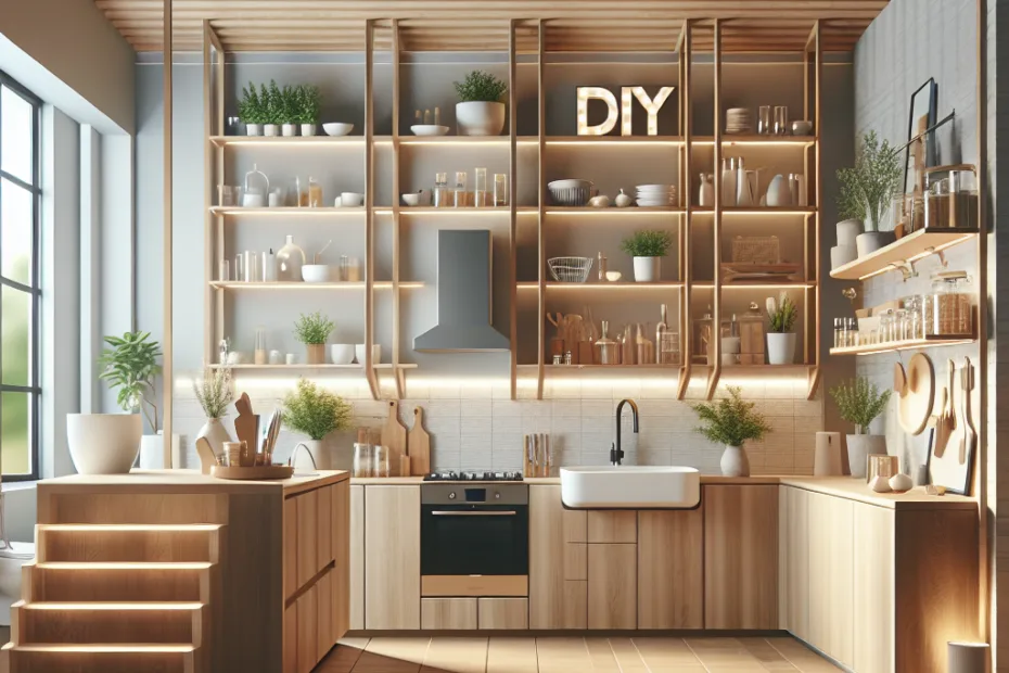 DIY Mutfak Rafları – Evinize Şıklık Katın! Modeli - Tezfab