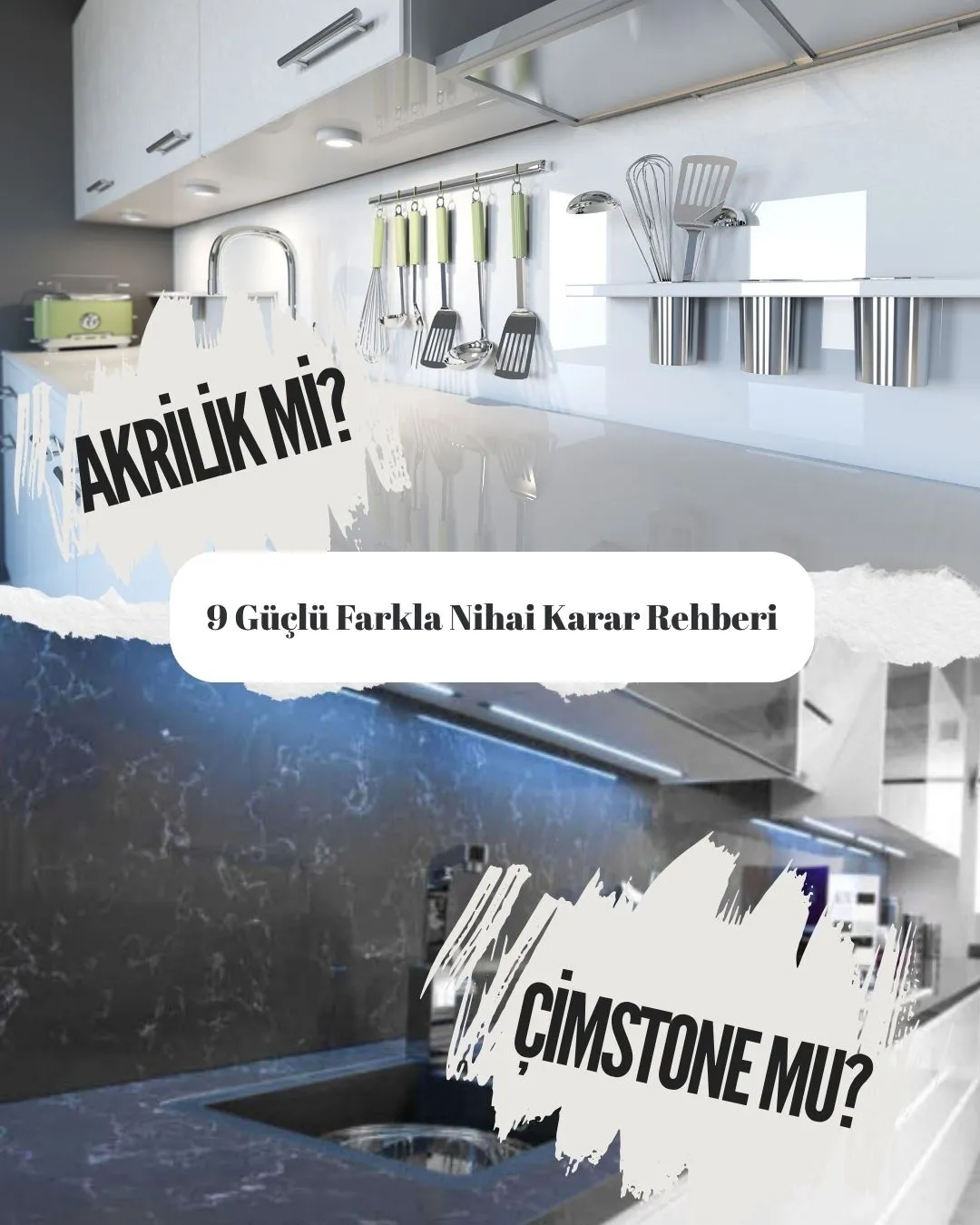 Akrilik tezgah mı, Çimstone mu? Modeli - Tezfab